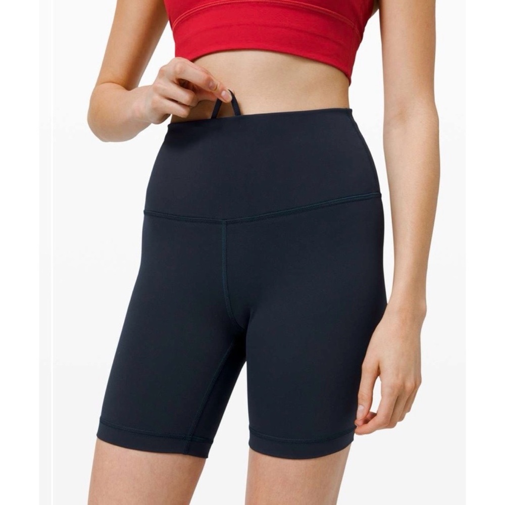 LULULEMON True Navy Wunder Train High Rise Short 6” - Picture 1 of 6